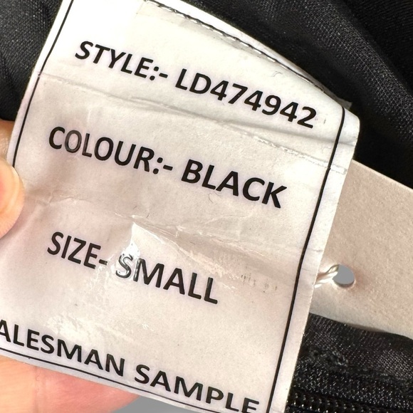 Sage The Label Zella Embroidered Velvet Wide Leg Pants, Black/White, Size Small - Picture 10 of 13